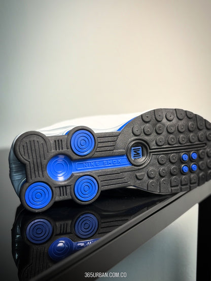 NIKE SHOX R4 BLANCA-AZUL