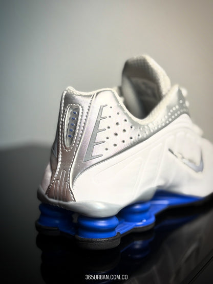NIKE SHOX R4 BLANCA-AZUL