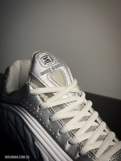 NIKE SHOX R4 BLANCA-AZUL