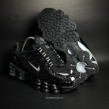 NIKE SHOX TL NEGRO - PLATA