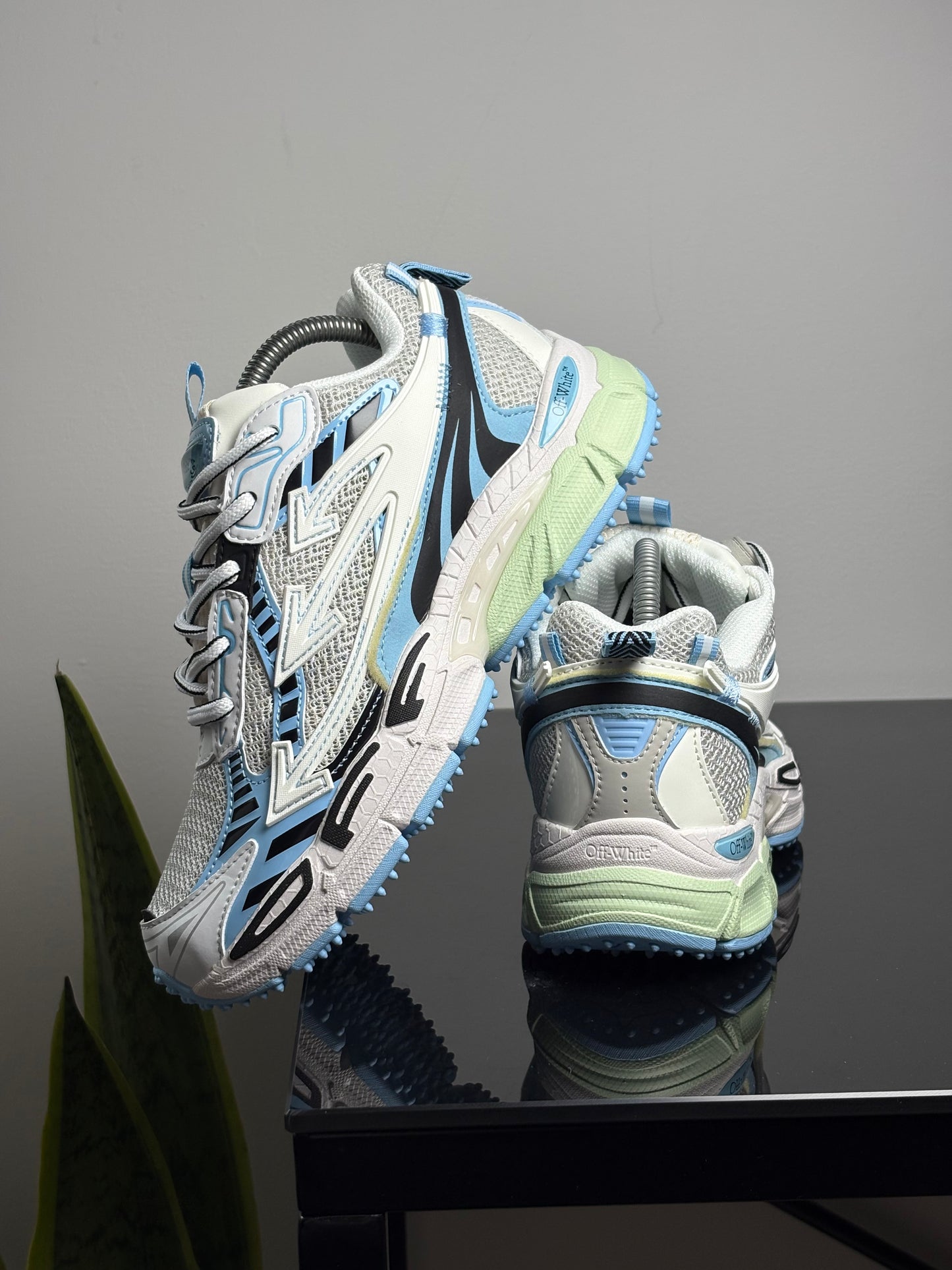 OFF WHITE BE RIGHT BACK BLANCO CELESTE